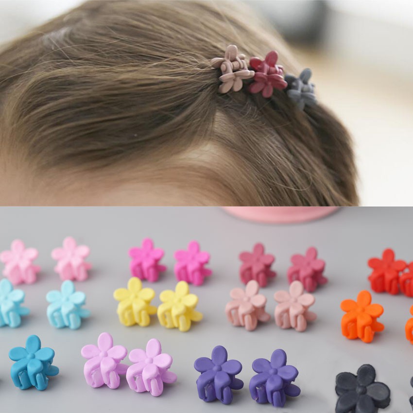 flower claw hair clips