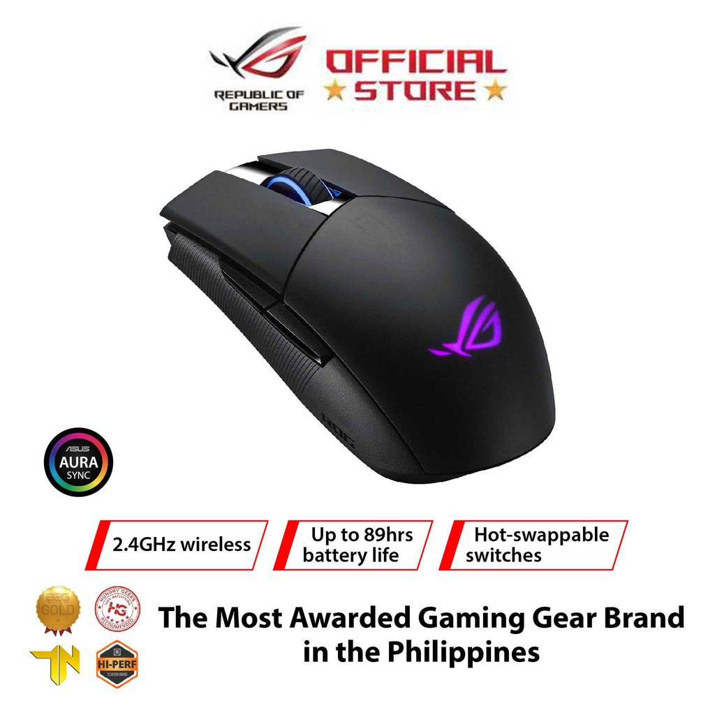 Asus Rog Strix Impact Ii Aura Sync Rgb Wireless Gaming Mouse 90mp01p0 Bmua0 Shopee Philippines