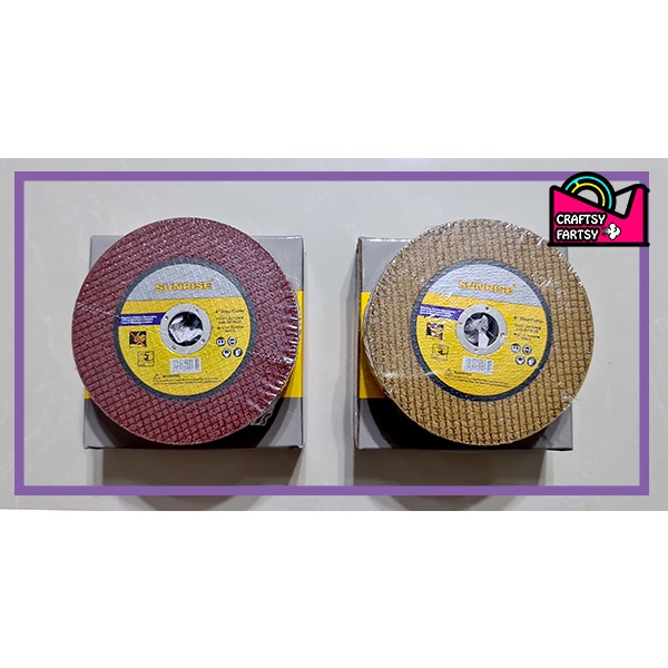 (PER BOX) Sunrise Heavy Duty Cutting Disc Gold and Red 25pcs Shopee
