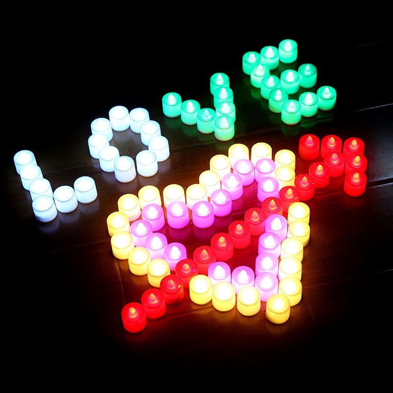 【STOCK】LED flameless candle lamp tea lamp family wedding birthday decoration