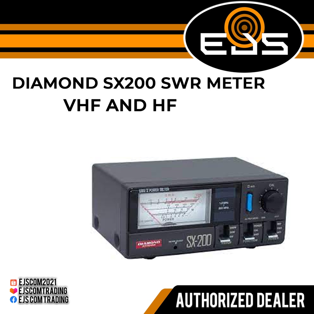 DIAMOND Antenna SX200 SWR POWER METER VHF/HF | Shopee Philippines