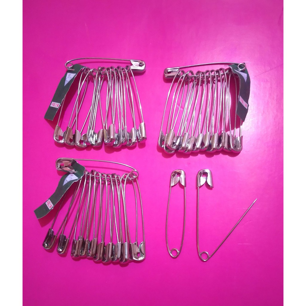 24 pcs Safety Pins No.3 (Pardible) | Shopee Philippines