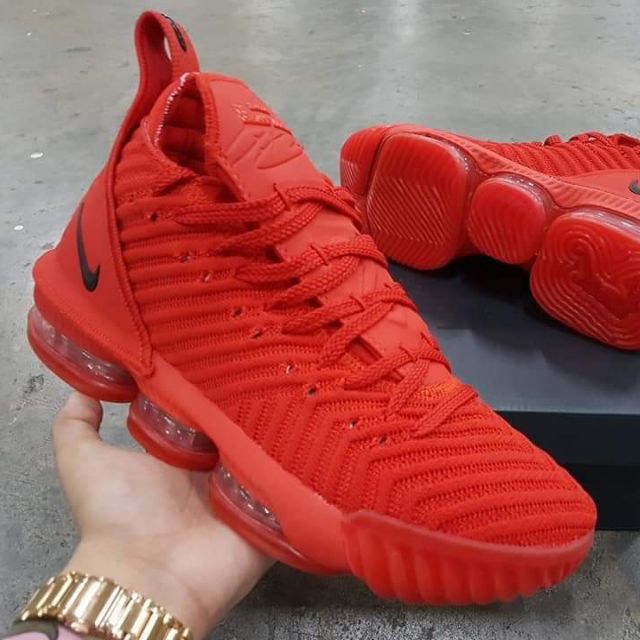 all red lebron 16