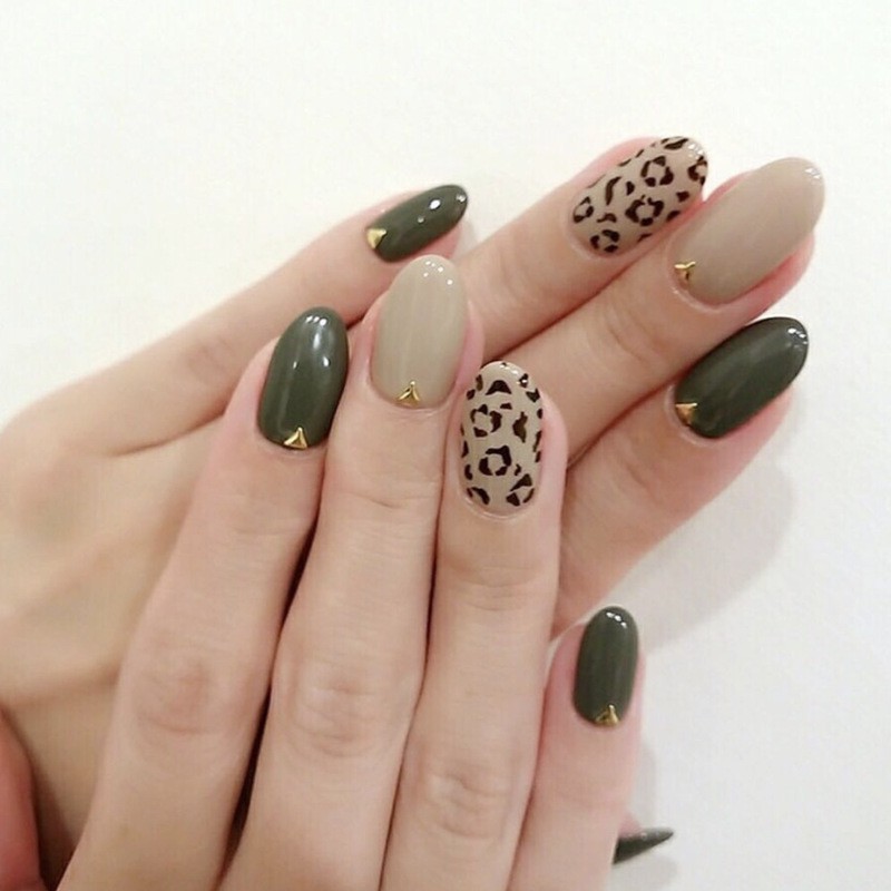 leopard nail stickers
