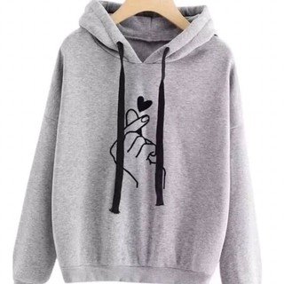 Oppa Finger Heart Hoodie Jacket eo #2