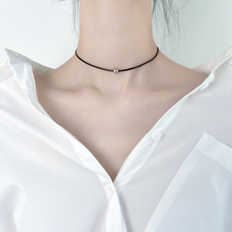 simple black choker necklace