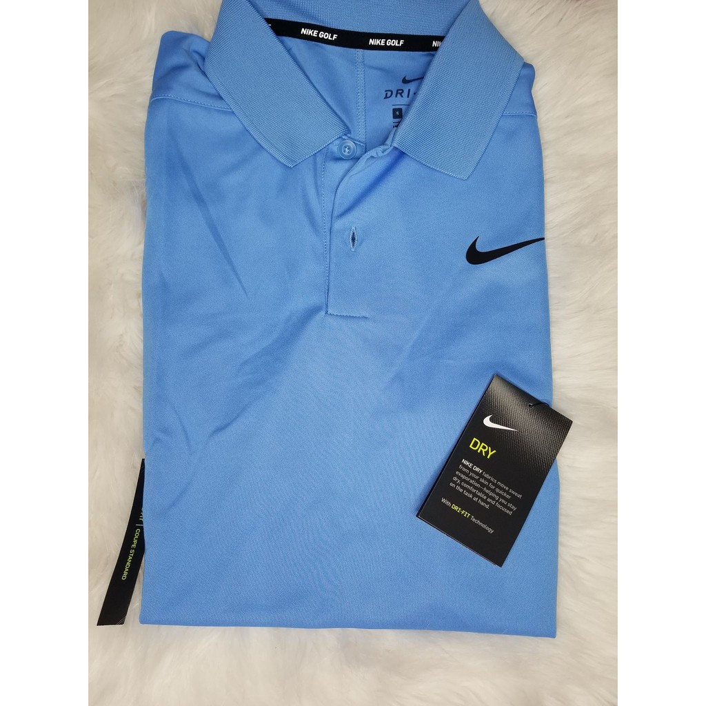 nike polo shirt blue