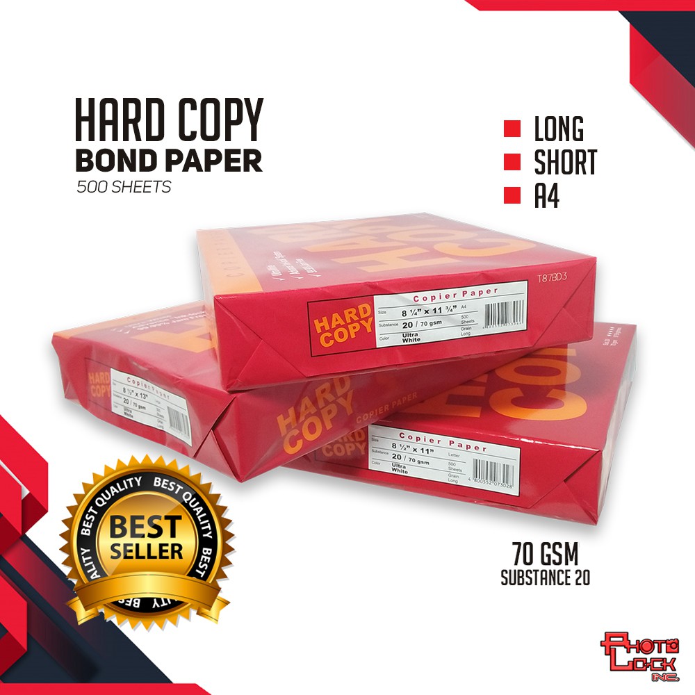 70GSM Hard Copy Bond Paper / Ultra White Paper / Inkjet Paper for