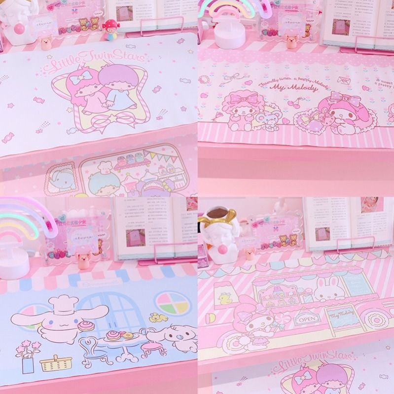 1PC Lovely Cartoon My Melody Cinnamoroll Dog Anime Mouse Pad Mat Gamer ...