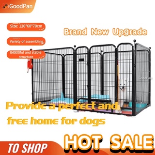 Adjustable Dog Cage Dog Fences Dog Playpen Size 60x70cm x 6 pcs Dog Kennel Pet Fence Pet Cage