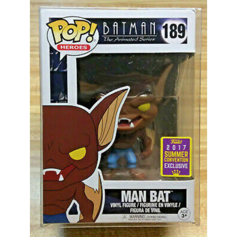 New !!! Funko POP SDCC 2017 189 DC Batman Animated Series Man Bat 