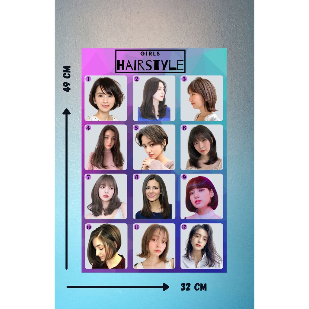 Salon Hair poster salon Girl poster salon poster Wall salon poster Latest  Catalog Hair | Shopee Philippines
