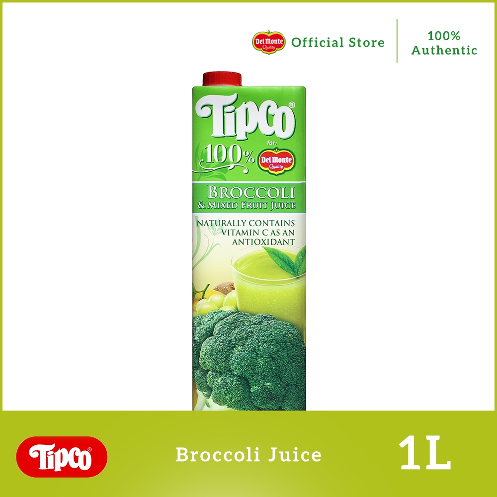 Tipco 100 Broccoli & Mixed Fruit Juice 1L Tetra Shopee Philippines