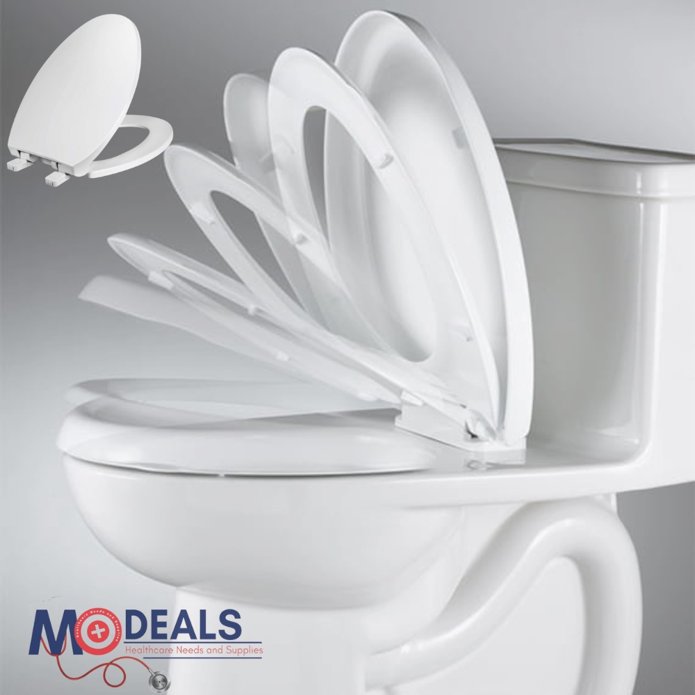 Durable Elongated Toilet Seat with Cover (White) Shopee Philippines