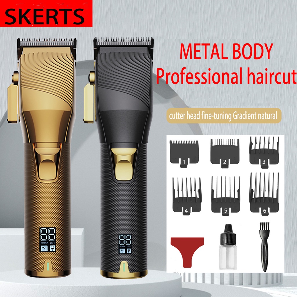 Haircut oil head electric clipper digital display stainless steel knife