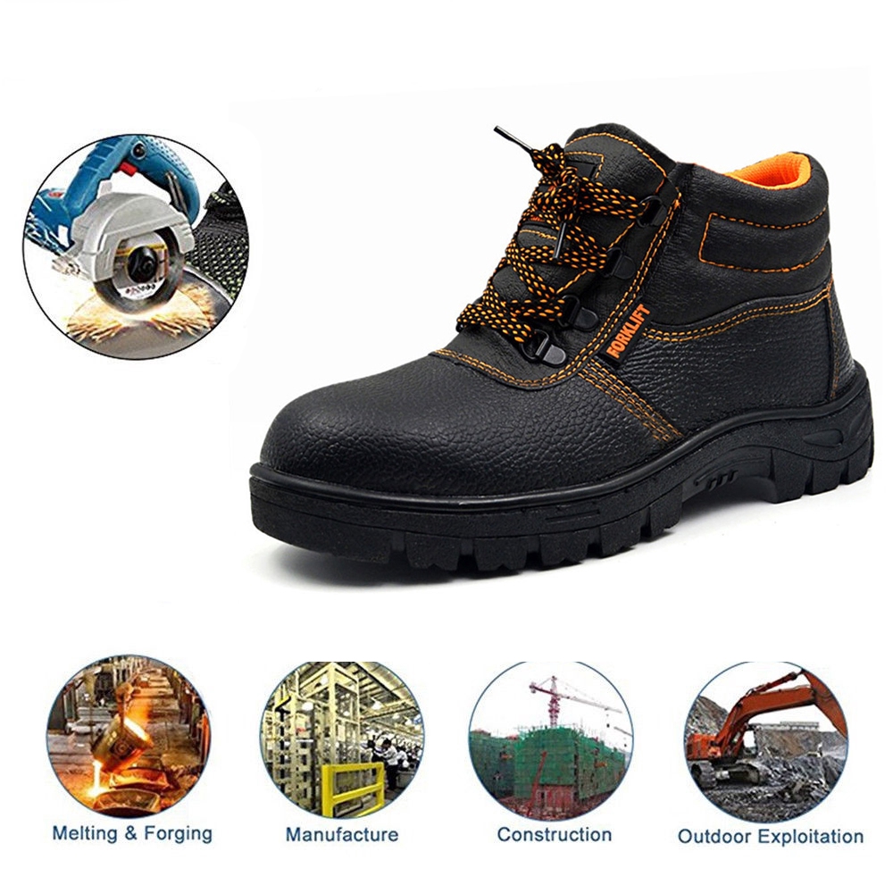 casual steel toe safety shoes