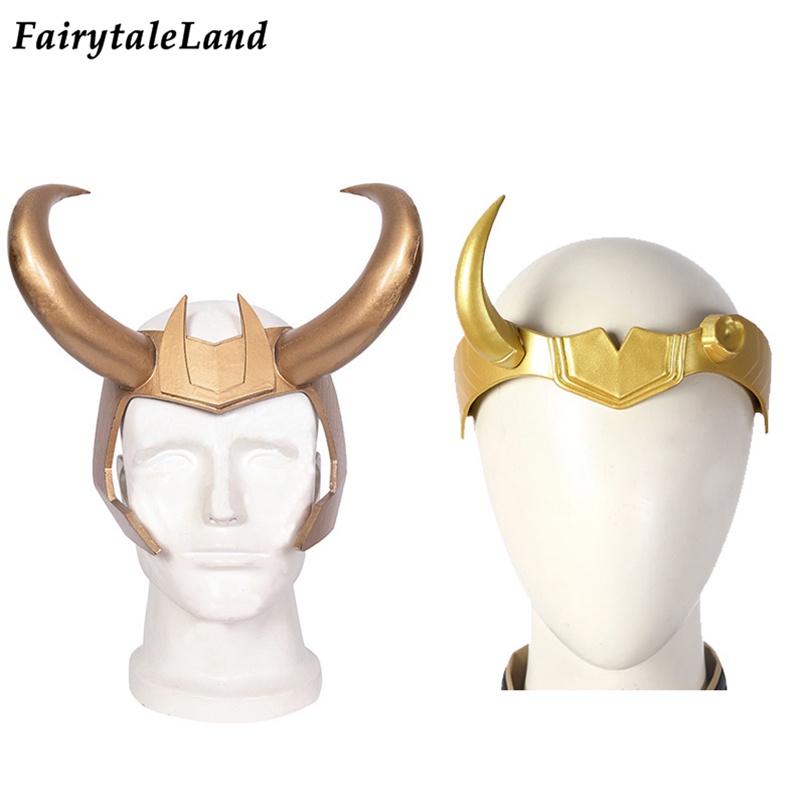 2022 NEW Halloween Loki Cosplay Accessories Superhero Helmet Lady Loki ...