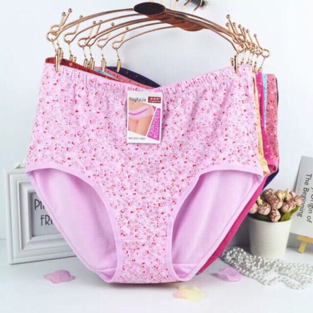 Plus size Floral cotton Full panty Maternity Panties Pregnancy ...