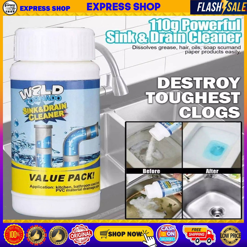 Original Wild Tornado Powerful Sink & Drain Cleaner High Efficiency ...