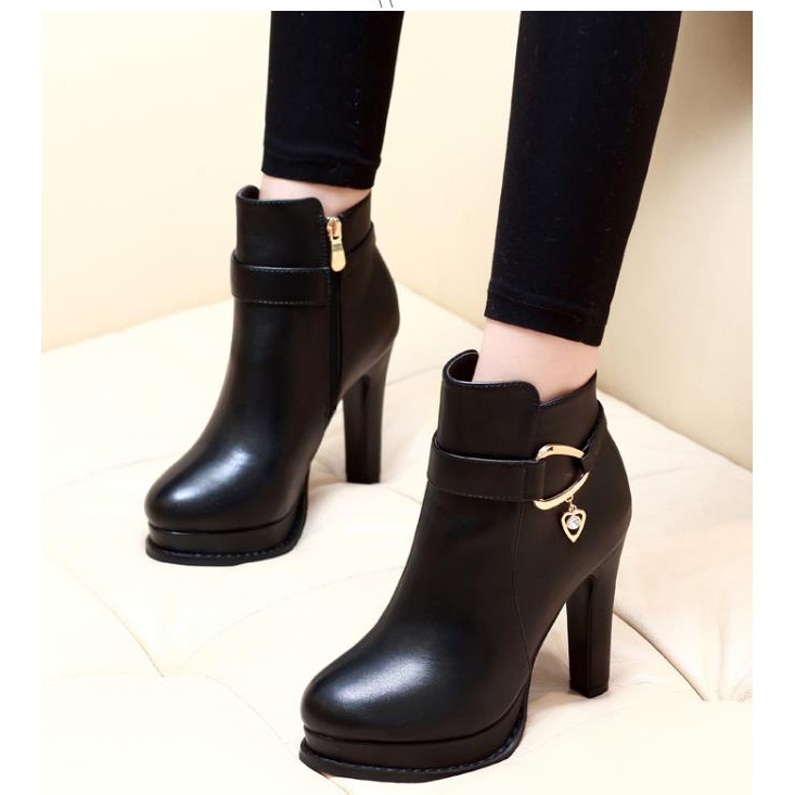 10cm heel boots