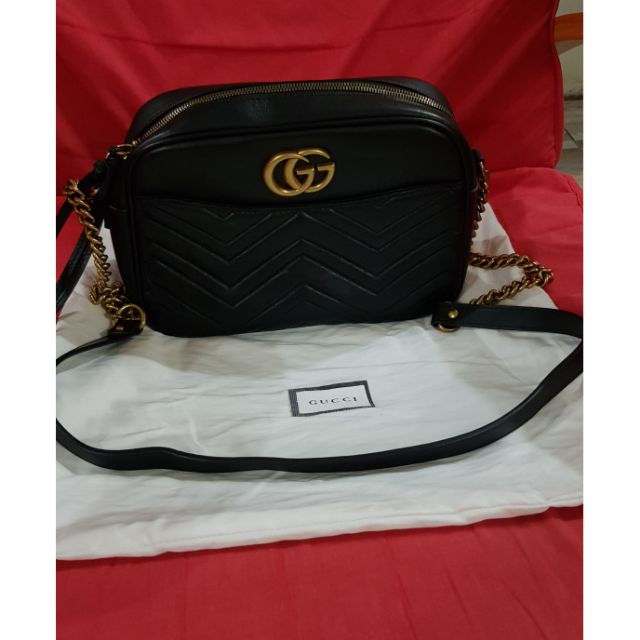 gucci black and gold bag