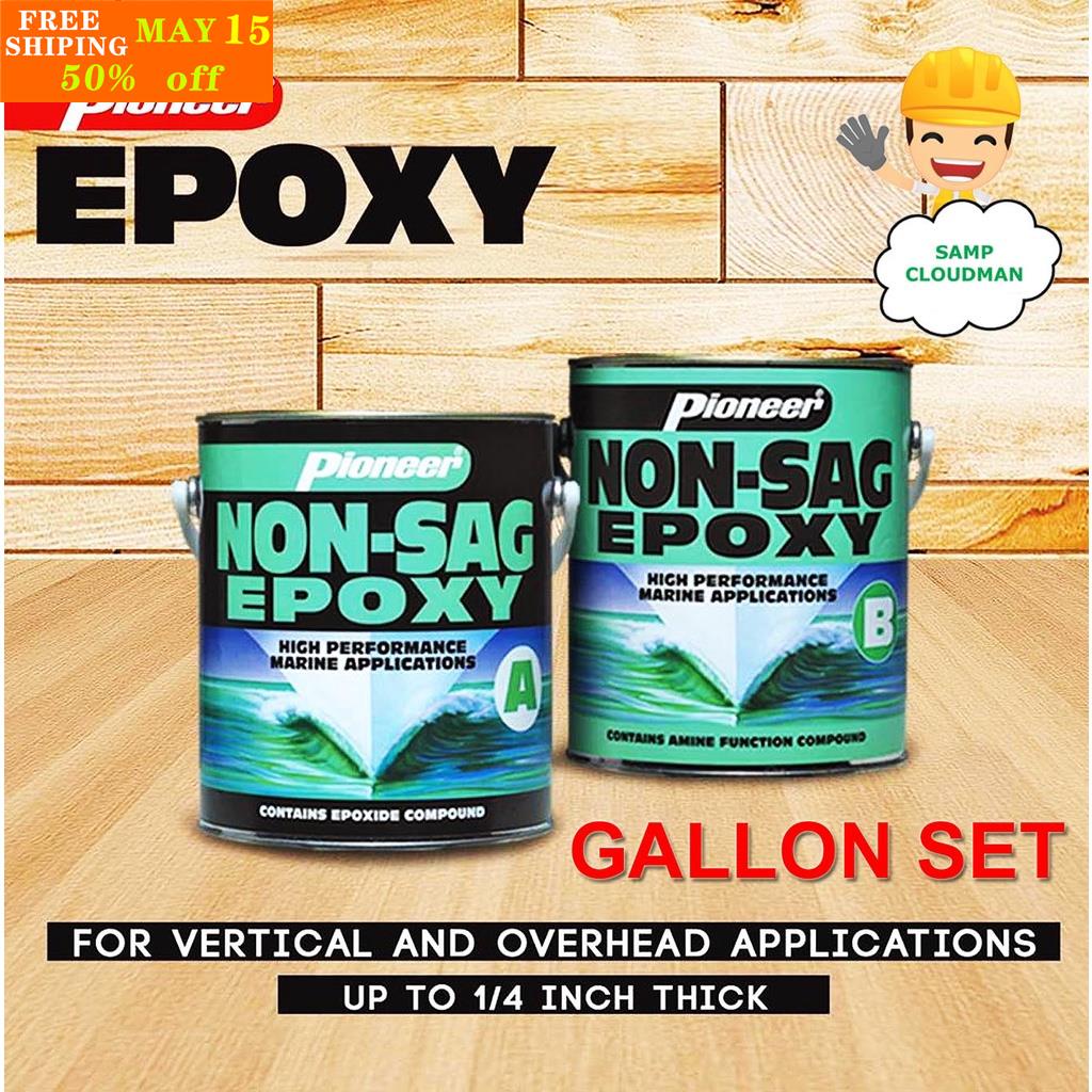 Pioneer Non Sag Epoxy Gallon Size SET A & B Non-Sag High Quality Epoxy ...