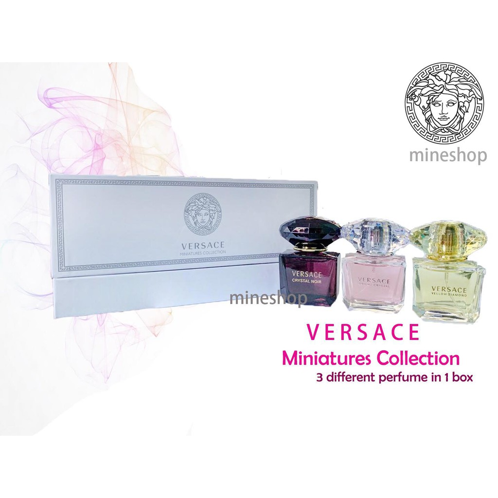 versace miniatures collection 3 piece