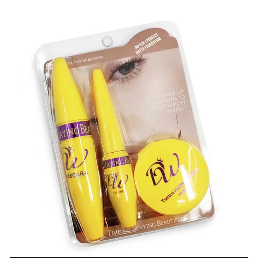 Amanda.Mill DW 3 in 1 Mascara set Eyeliner Powder Shopee Philippines