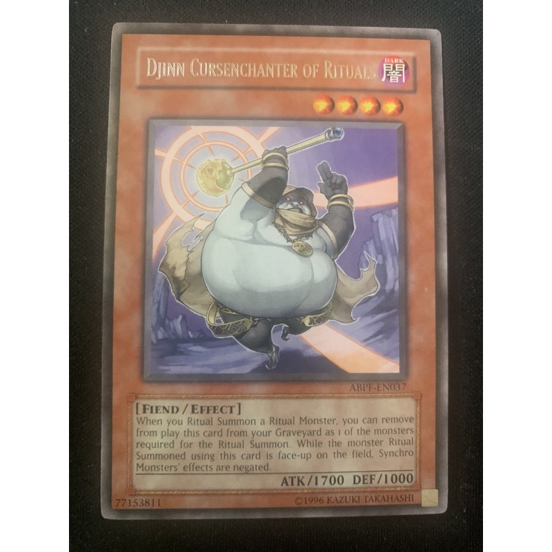 thumbnail image 2 of Yu-Gi-Oh! Djinn Cursenchanter Of Rituals Card - THSF-EN038 Super Rare 1st Edition From The Secret Forces Set 2 of 9