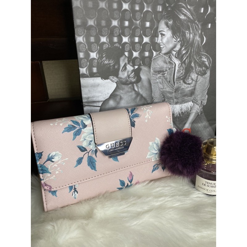 Original Guess Floral Wallet Blush Shopee Philippines