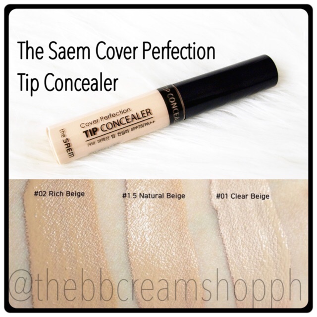 THE SAEM Cover Perfection Tip Concealer 6.5g Shopee