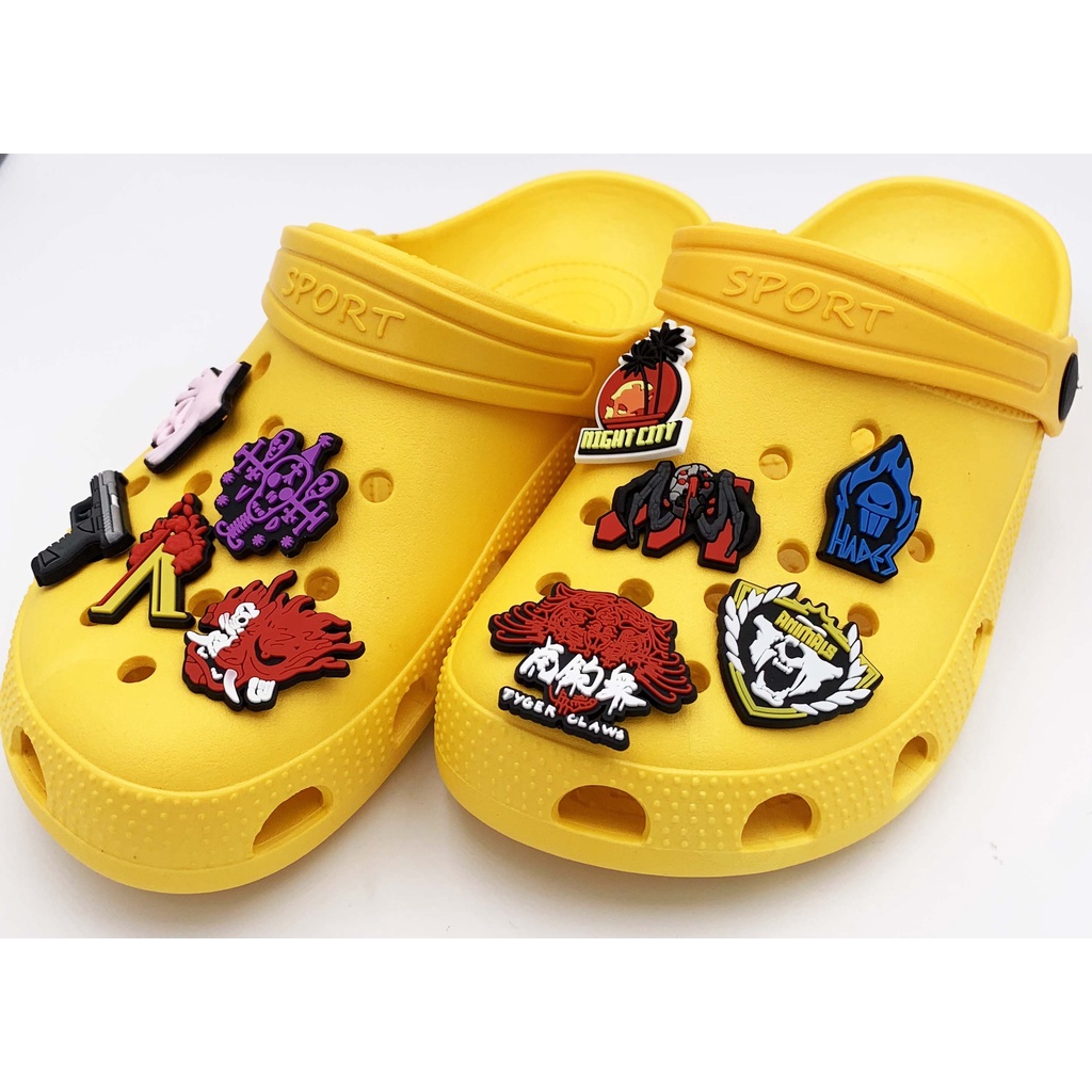 Cyberpunk Crocs Jibbitz Charm Pins For Clog Slippers Charms Shopee Philippines