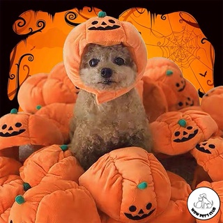 Halloween Pumpkin Hat Pet Dog Cat Costume Adjustable Hat for Party Decoration Kitty Small Dogs Puppy