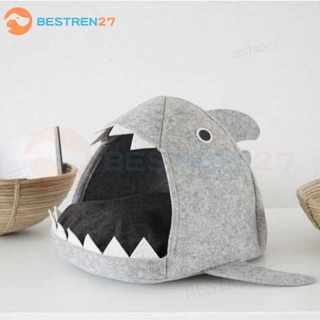 Cat House Bed Washable New Style Autumn Winter Cat Litter Pet Nest Small Dog Influencer Shark House Four Seasons Universal Removable