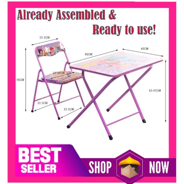 children's fold up table and chairs