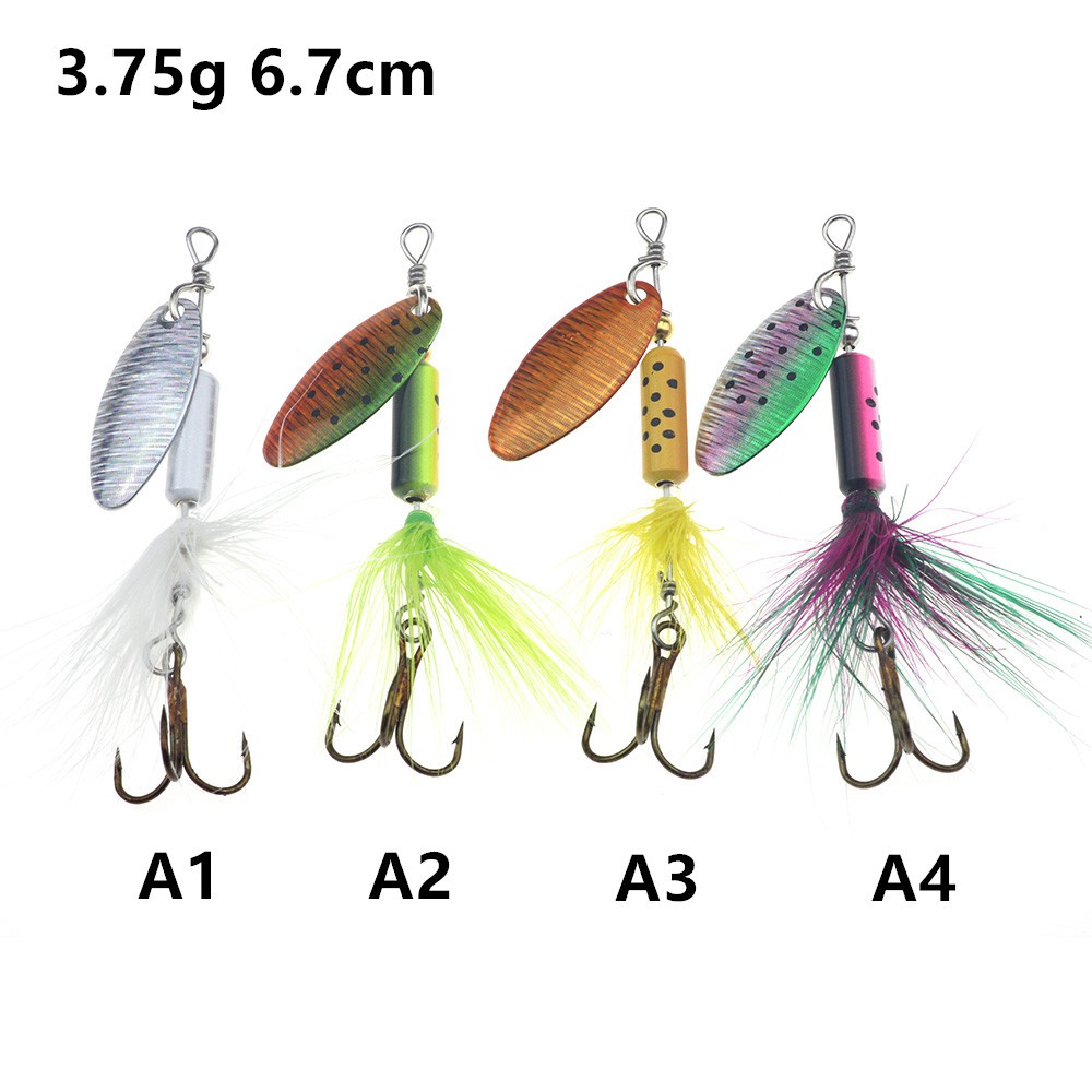 100pcs Trout Spoon Baits Fishing Wobblers Sequins Metal Jig Lures Without Hook 