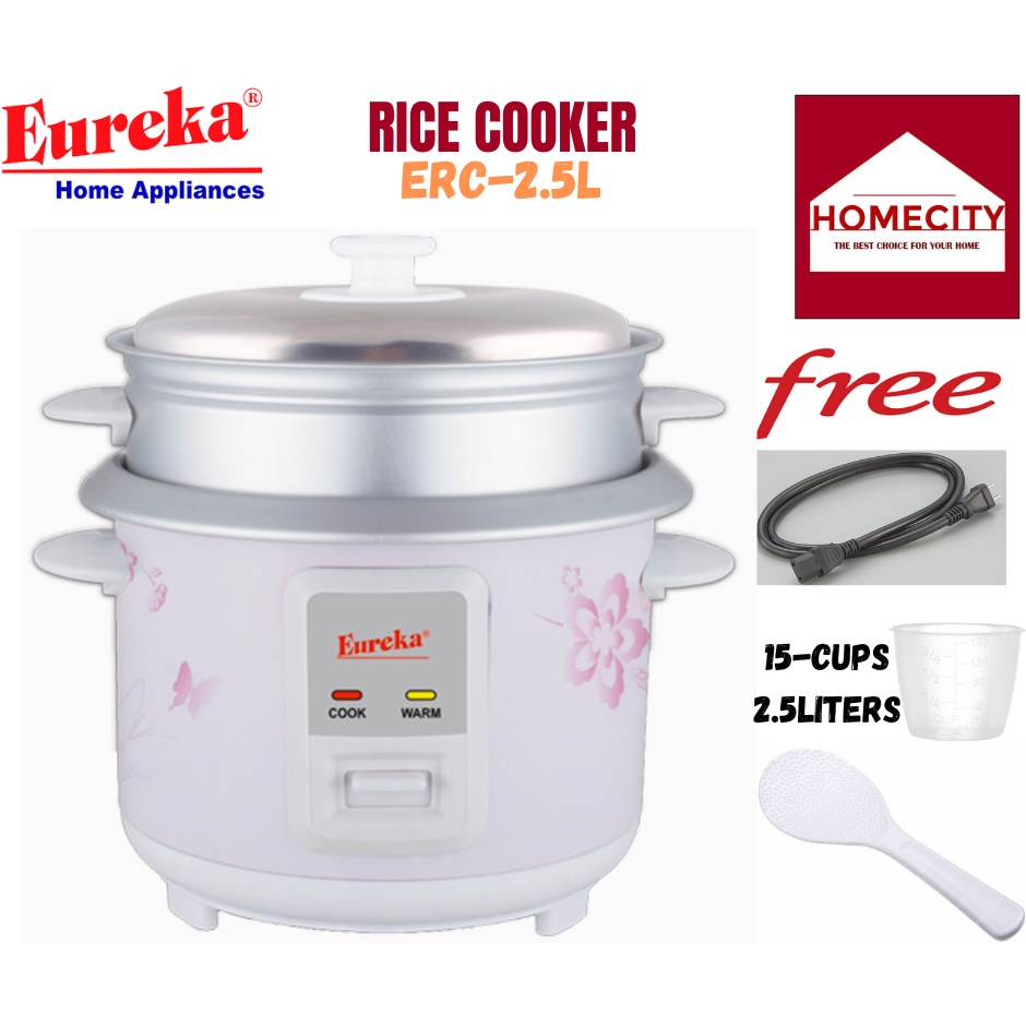 EUREKA RICE COOKER ERC 2.5 (WITH STEAMER) Shopee Philippines