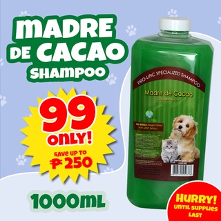 （hot）High Quality Pure Madre de Cacao 1000 mL Dog and Cat shampoo, anti mange, anti fungal, anti itc