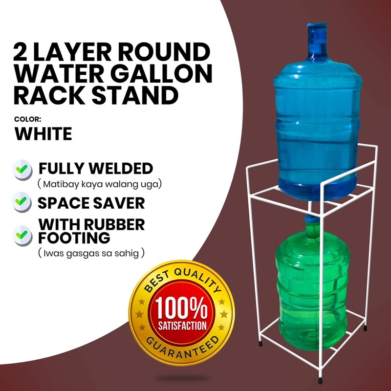 Round Water Gallon Rack Stand(Pure Steel)