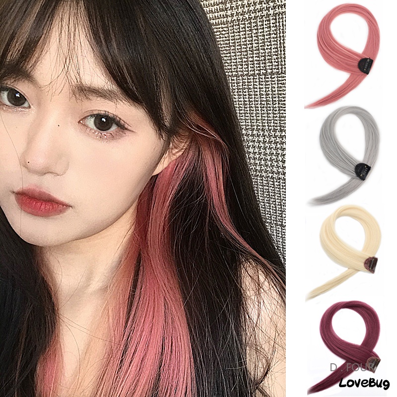 Blackpink Hair Wigs Piece Long Straight Hair with Clip Color Hair ...