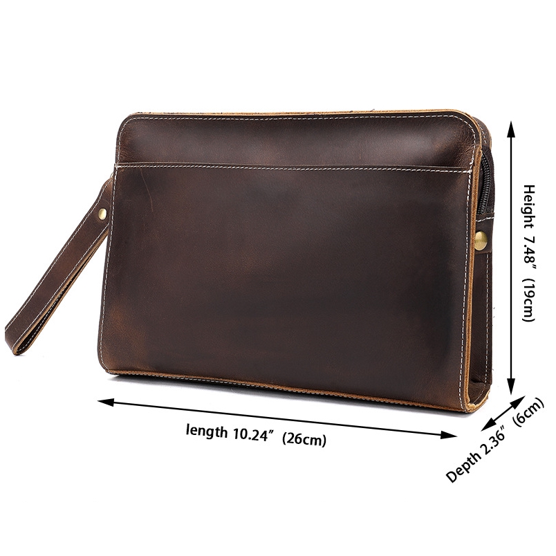 leather clutch bag men