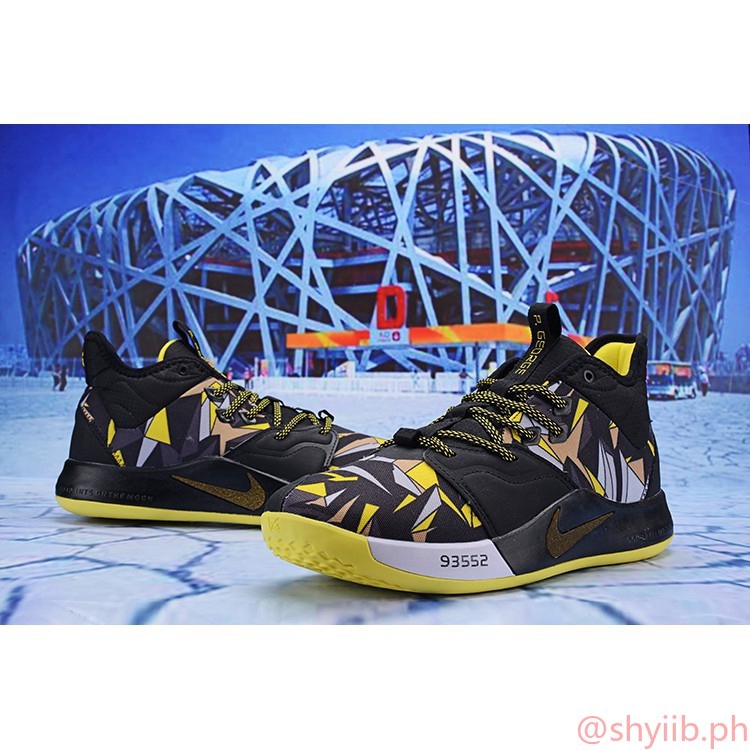 boys yellow basketball shoes