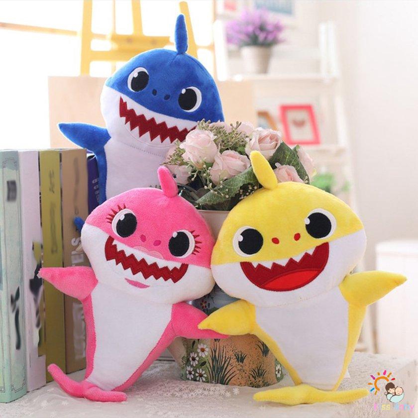 baby shark singing pillow