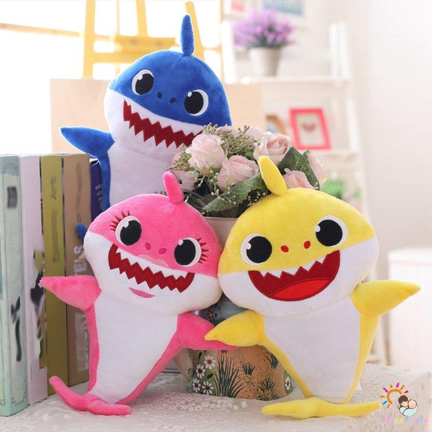 baby shark singing pillow