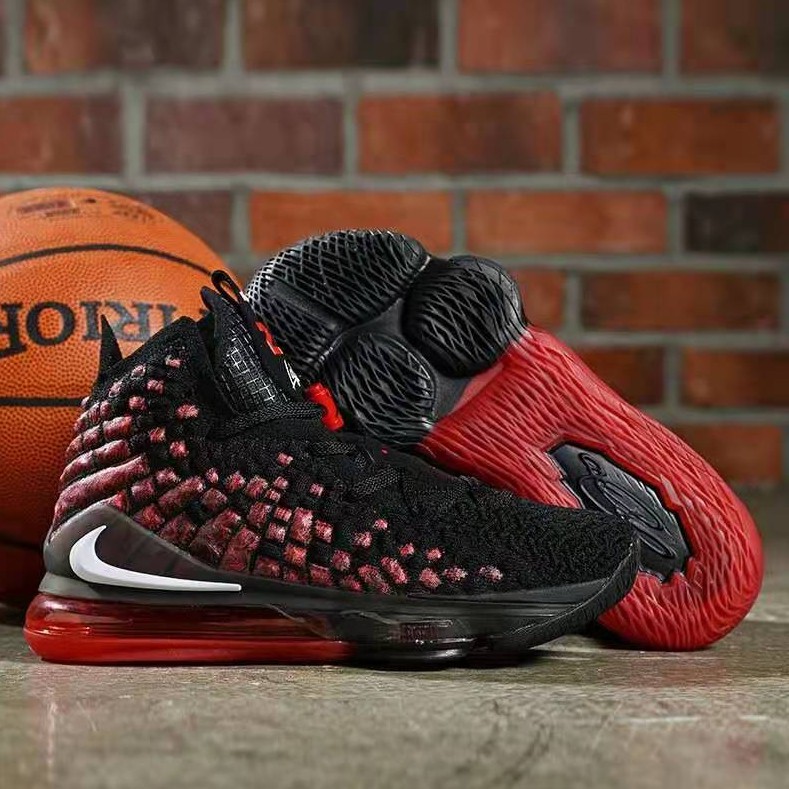 Nike LeBron James XVII Generation Black Red White Breathable Sport  Basketball Shoes | Shopee Philippines