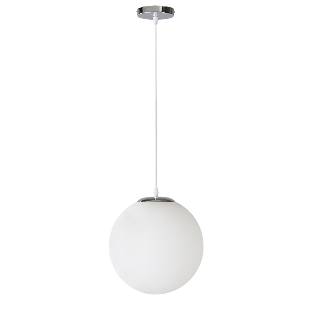 Modern Glass Ball Pendant Light Shades White Globe Simple Chandelier Lampshade E27 Ceiling Hanging Lamp Fixture For Kitchen Bedroom Bathroom Indoor Living Room Decor Shopee Philippines