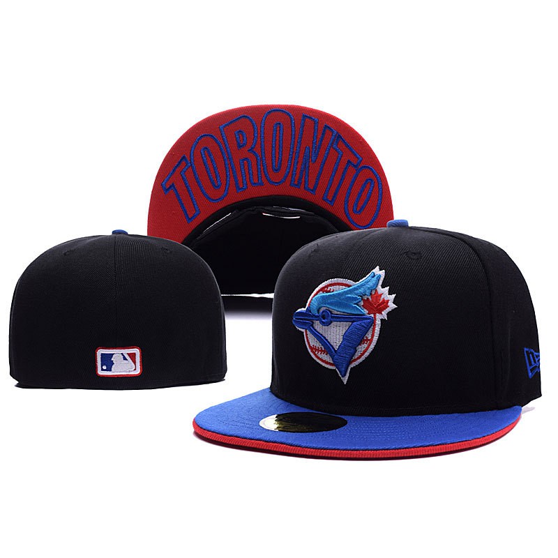 Toronto Blue Jays Snapback Men Women 59fifty Snapback Cap W Close Full Fit Hip Hop Hat Black Usvl Shopee Philippines