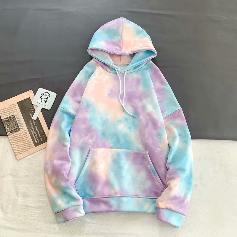 tie dye print sweatshirt