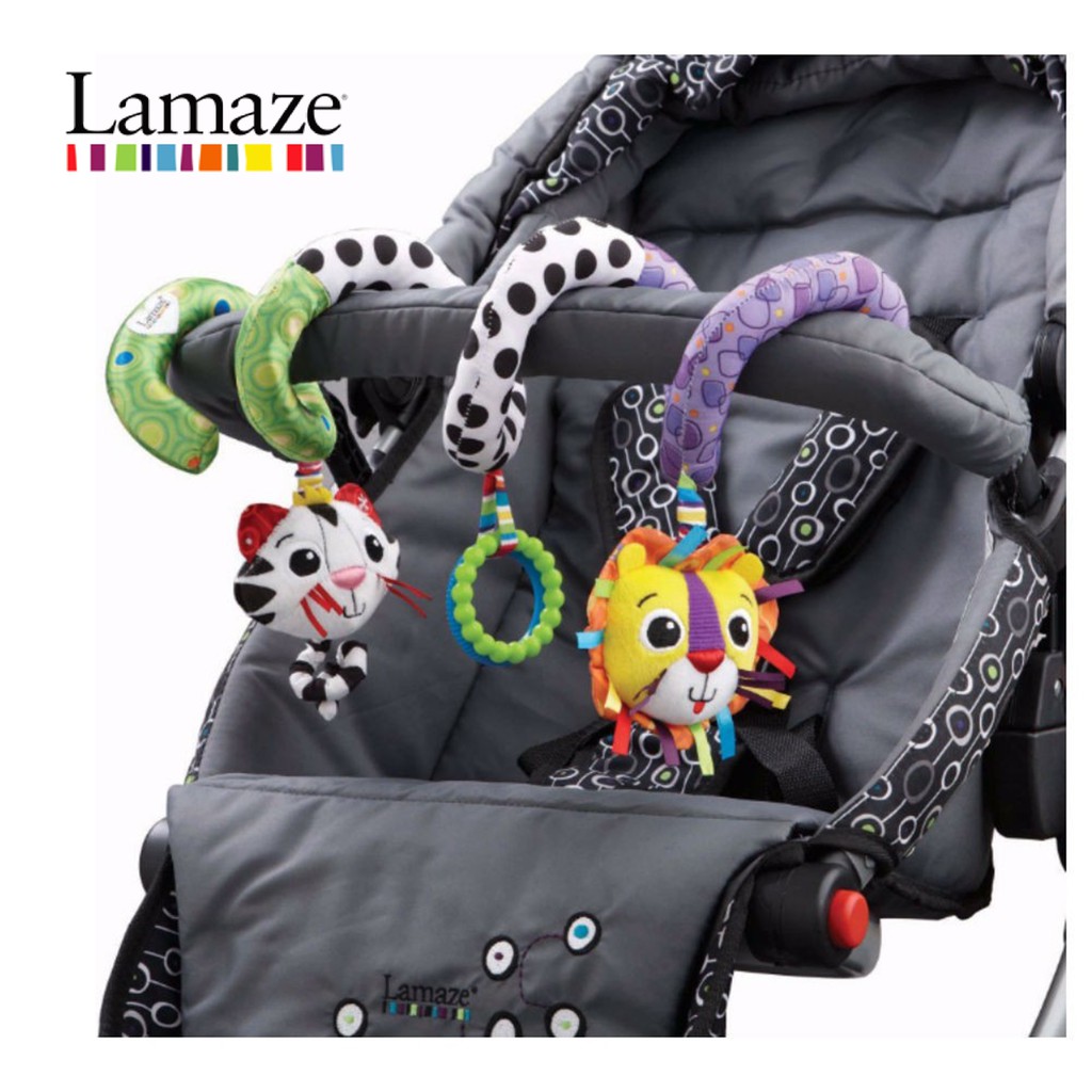 lamaze spiral pram toy