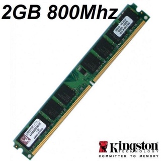 2GB Kingston Desktop PC DDR2 RAM 800Mhz PC-6400 KVR800D2N6/2G Memory (USED)